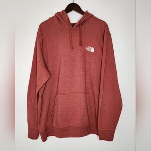 The North Face Men's Burnt Orange Pullover Hoodie XXL Casual Cozy Comfort